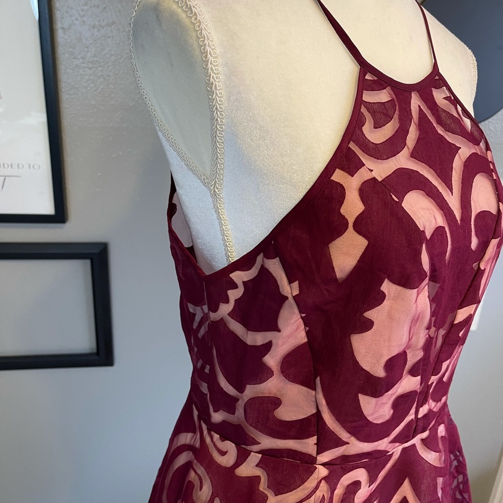 Keepsake Romantic Rebel Burnout Lace Dress L - Picture 5 of 13